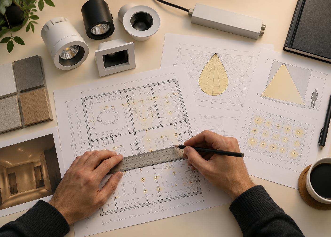 Analyse technique de plans et photométrie pour un projet d’éclairage